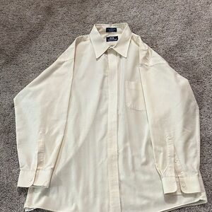 Stafford Men's Ivory Dress Shirt